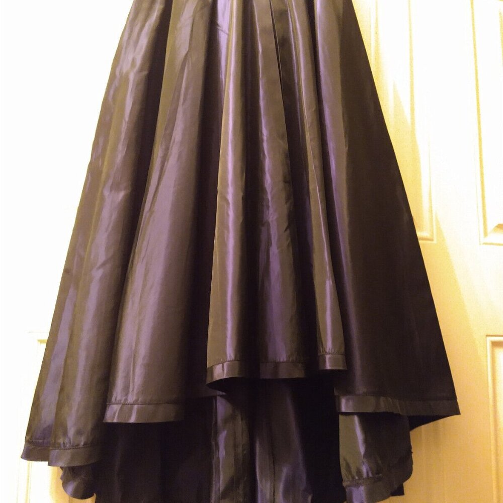 SOLD! Gigi Clark, Gorgeous Iridescent Purple Full Circle Maxi Skirt - Picture 4 of 16